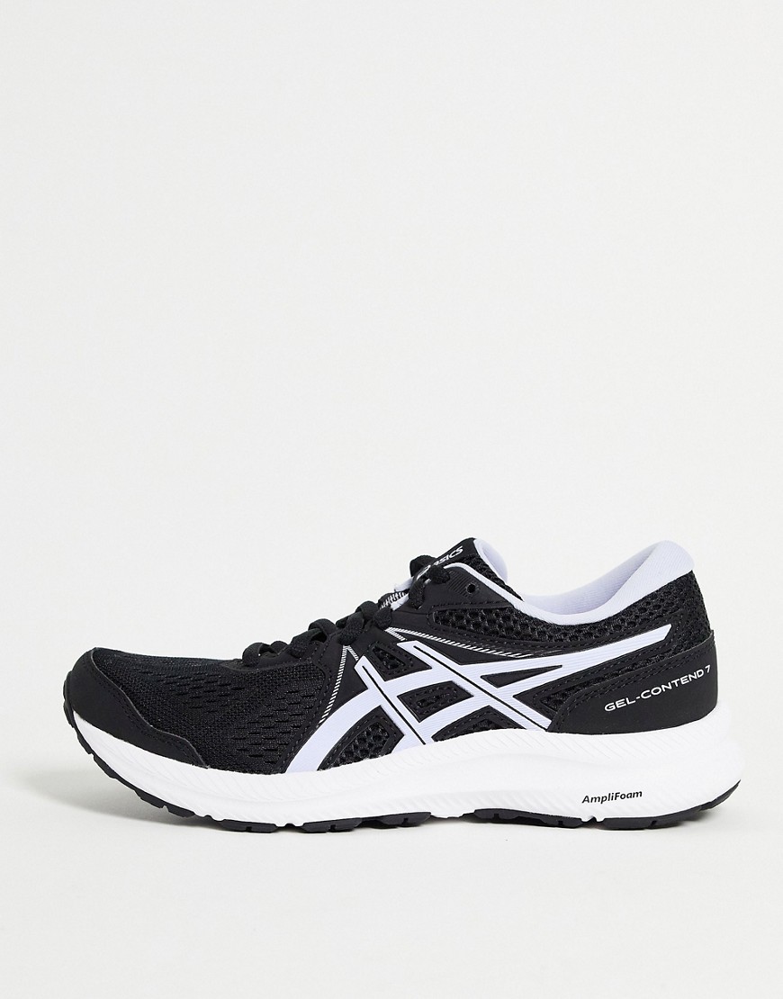 Asics Running Gel-Contend 7 trainers in black and lilac