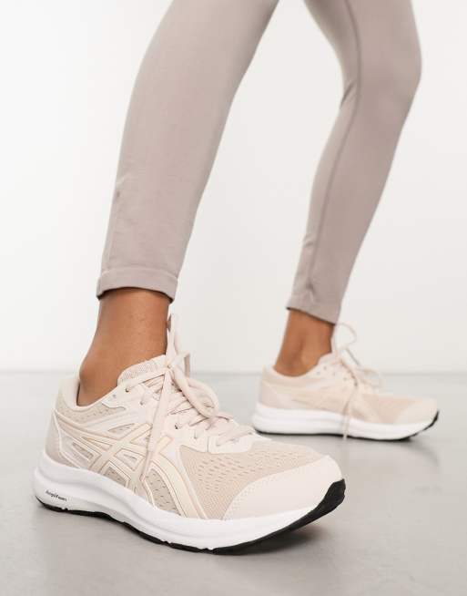 Asics Running Gel Contend 8 tonal neutral running trainers in off white