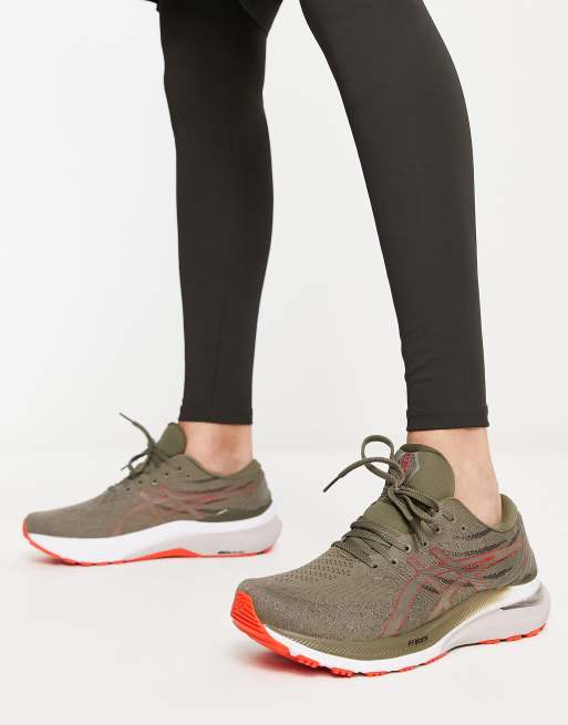 Asics Running - Gel-Kayano 29 - Sneakers i kakigrøn/orange