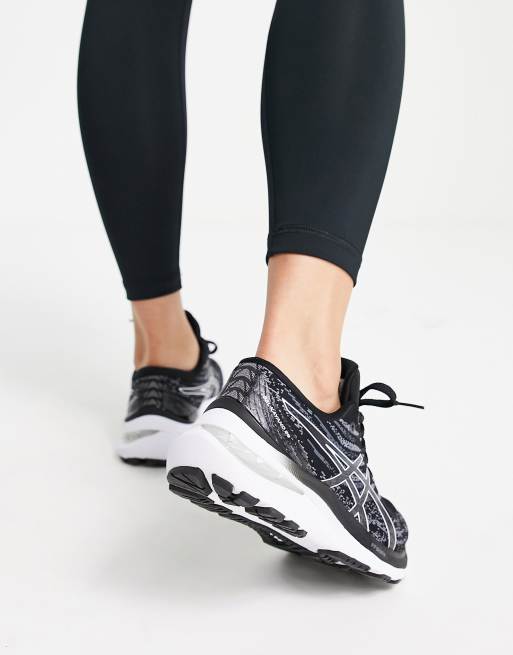 Asics gel hotsell kayano black white