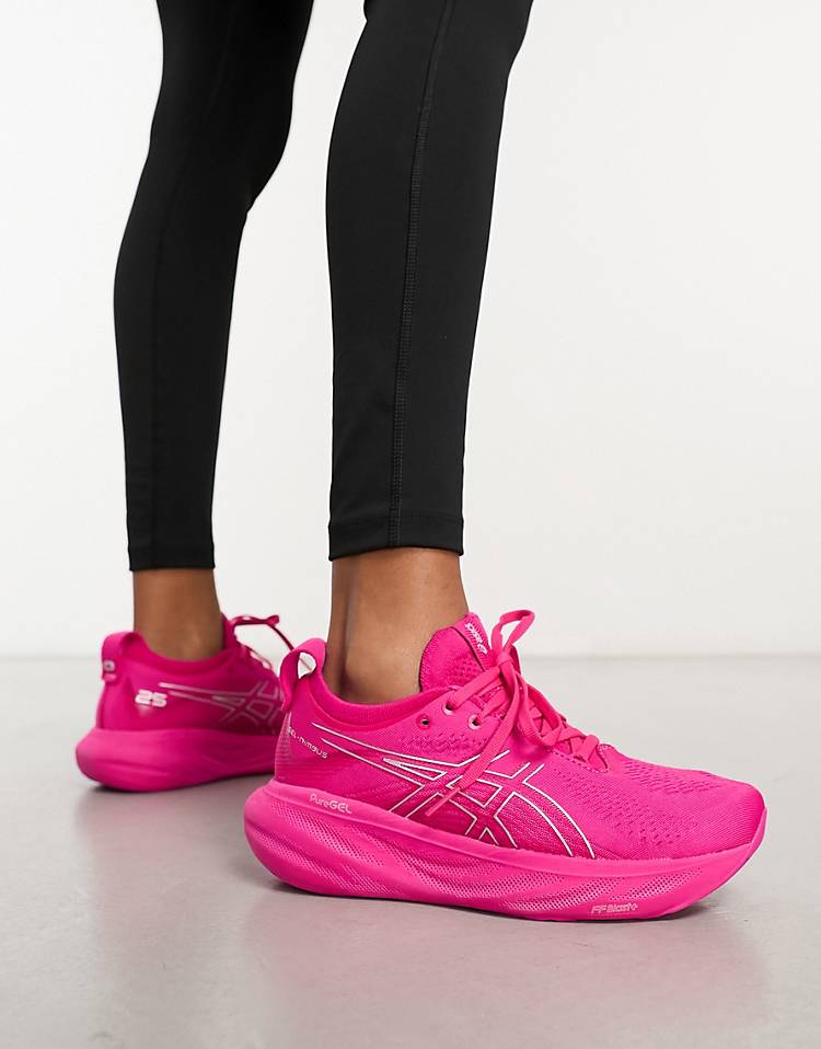 asos.com | Asics Running – Gel-Nimbus 25 – Sneaker in kräftigem Rosa mit dicker Sohle