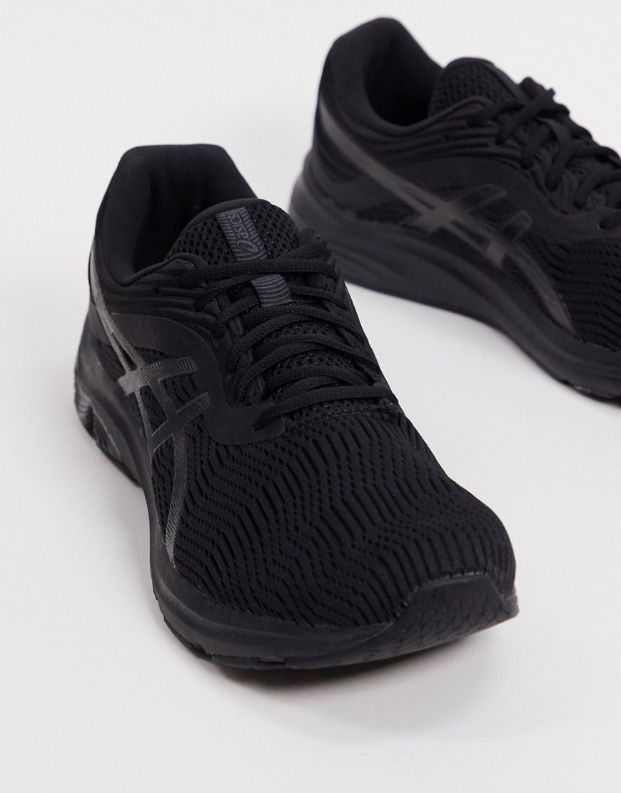 Asics Running Gel-Pulse 11 trainers in black and grey