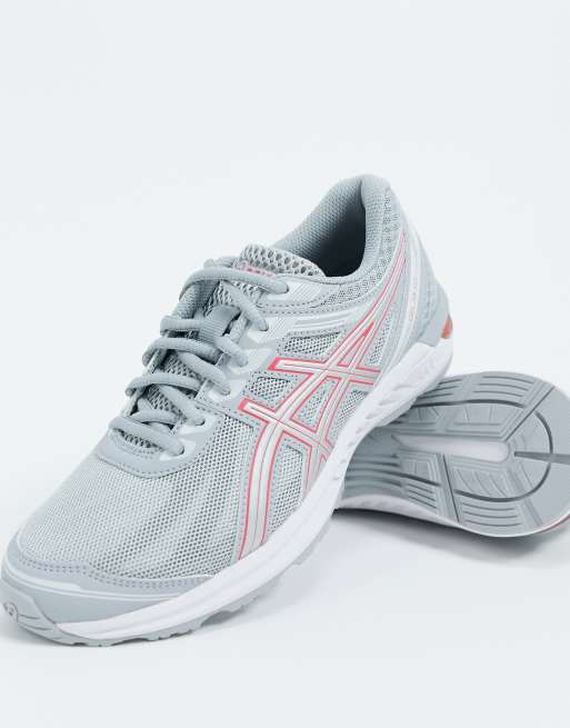 Asics grey sale and pink