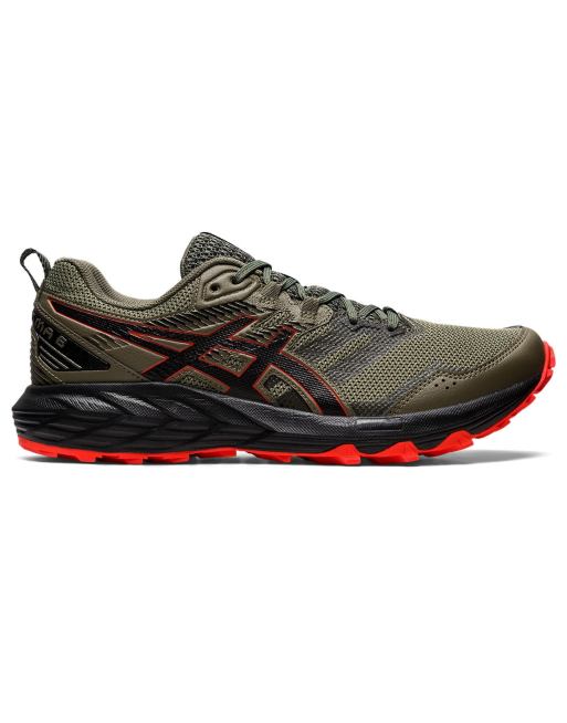 Asics Running Gel Sonoma 6 trainers in khaki and orange