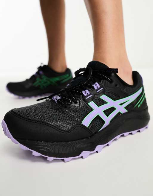 Asics black 2025 and purple