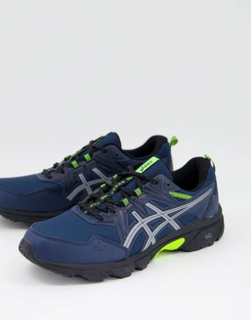 Asics – Running Gel-Venture 8 – Marinblå träningsskor för löpning