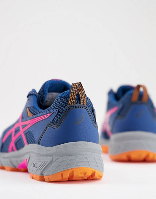 Asics Running – Gel-Venture 8 – Sneaker in Blau und Rosa | ASOS