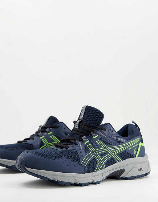 asos.com | Asics Running Gel-Venture 9 trainers in blue and green
