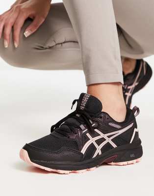 Asics Running Gel-Venture trail running 8 trainers in black and orange - ASOS Price Checker