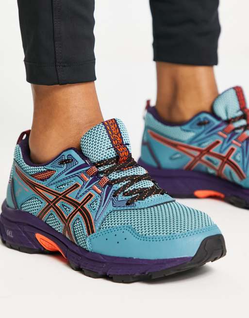 Asics trail shop bleu orange