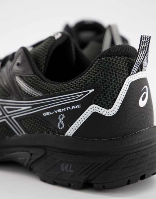 Asics Running Gel Venture 8 Baskets de course Noir et blanc