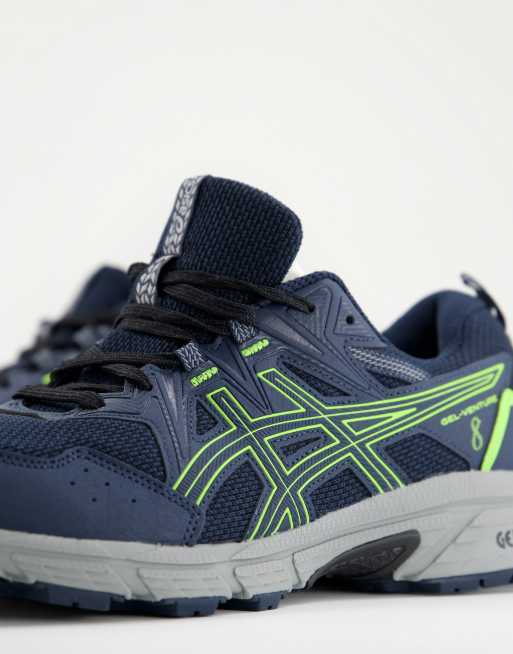 Asics Running Gel Venture 9 Baskets Bleu et vert