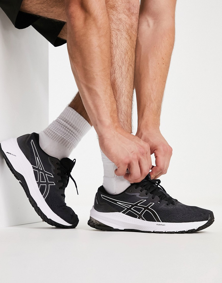 asics running gt-1000 11 trainers in black