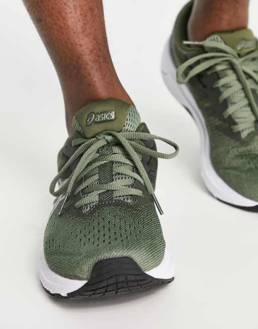 Asics Running GT 1000 11 trainers in olive green