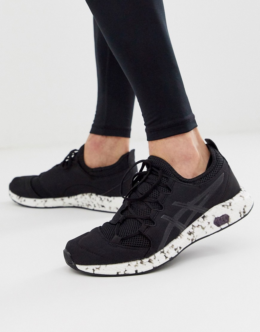 Asics Running hypergel sai knitted trainers in black
