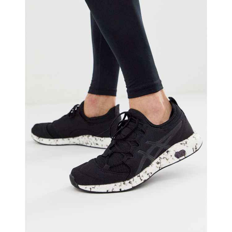 Asics Running hypergel sai knitted trainers in black ASOS