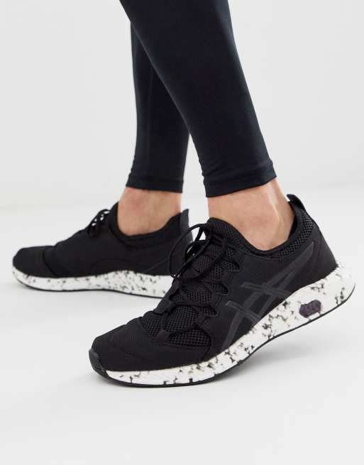 Asics Running hypergel sai knitted trainers in black ASOS