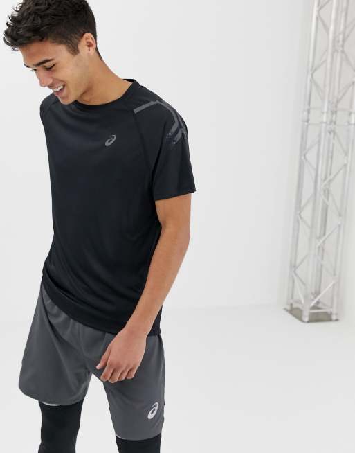 Asics black store t shirt