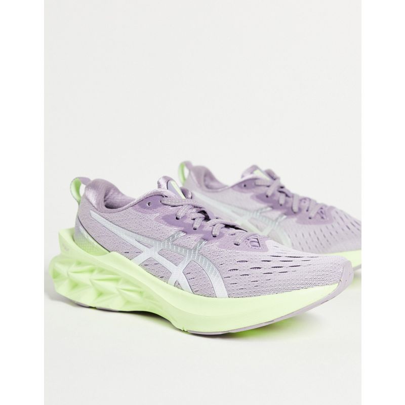 Donna Activewear ASICS Running - Novablast 2 - Sneakers in grigio e lime