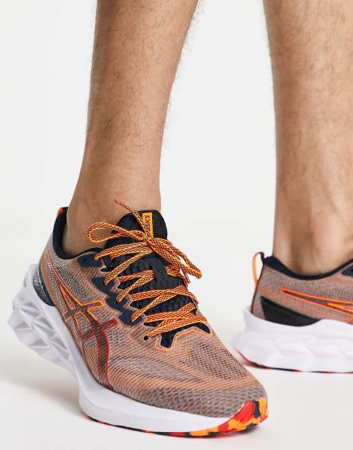 Asics orange outlet trainers