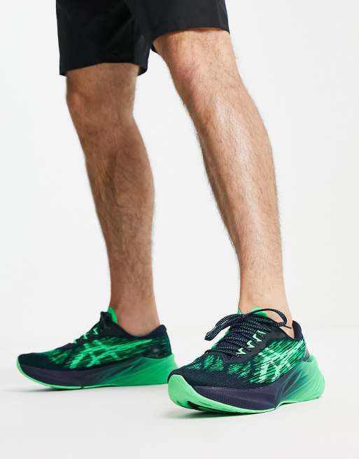 Asics - Running Novablast 3 - Sneakers verdi e blu navy 