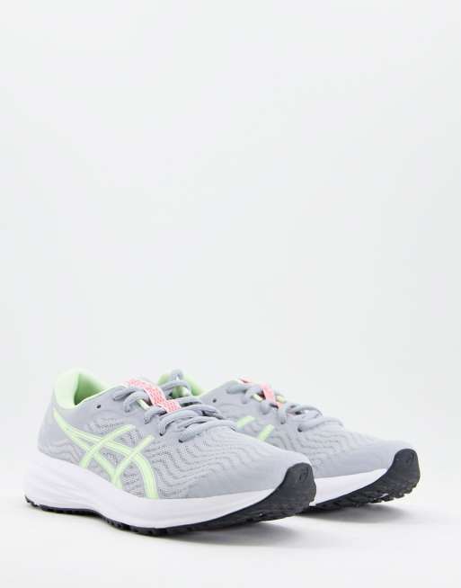 Asics - Running Patriot 12 - Sneakers i grå og limegrøn