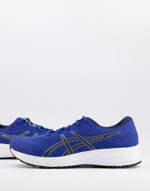 Asics Running Patriot 12 trainers in blue and black