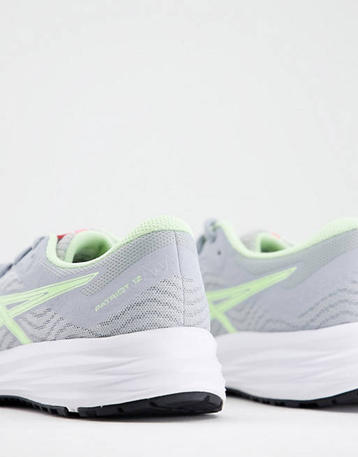 Sportswear Asics Running Patriot 12 trainers in grey and lime 