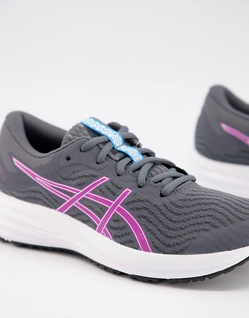  Asics Running Patriot 12 trainers in grey and purple 