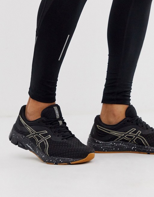 Asics Running pulse 11 winterized pack trainers in black