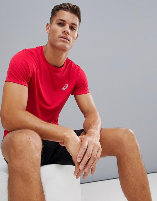 Asics Running Rotes T Shirt ASOS