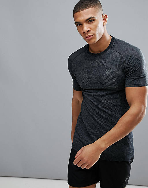 Asics Running seamless compression t-shirt in black 134602-0904
