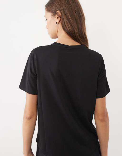 Asics running t-shirt in black, 4 of 4