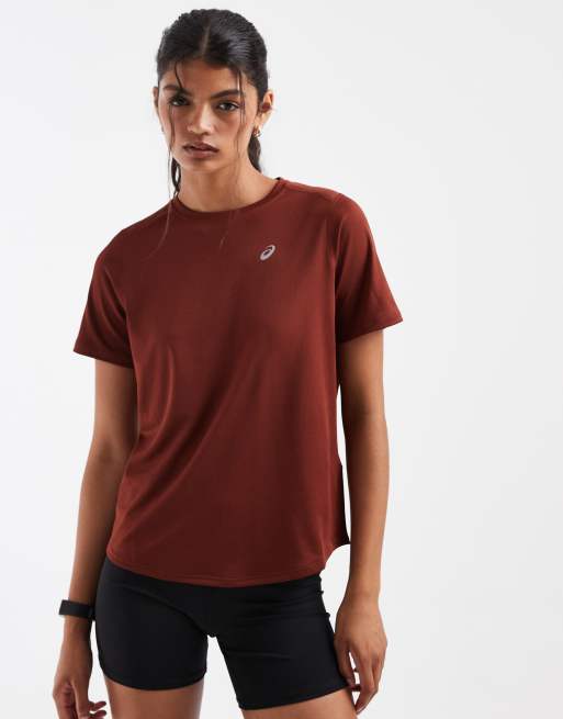 ASICS running t-shirt in burnt red, 2 of 4
