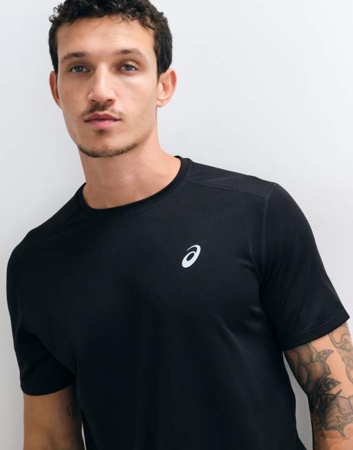 Asics short sleeve running t-shirt in black, 2 of 5