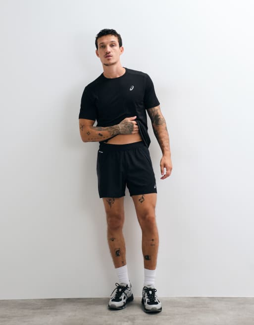 Asics short sleeve running t-shirt in black, 3 of 5