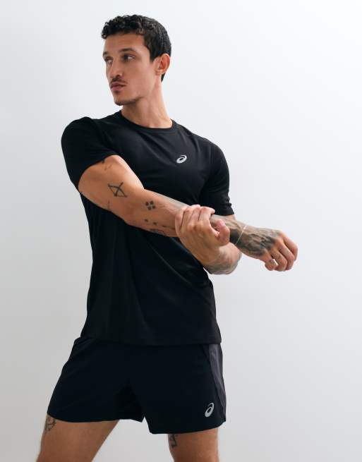 Asics short sleeve running t-shirt in black, 5 of 5