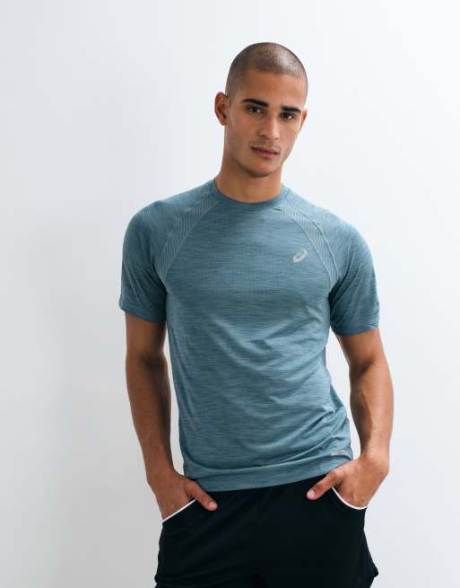 Asics short sleeve running t-shirt in teal, 3 of 5