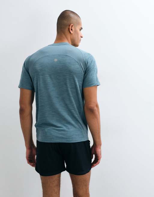 Asics short sleeve running t-shirt in teal, 5 of 5