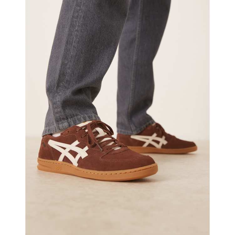 Asics Skyhand Og trainers in reddish brown and oatmeal | ASOS