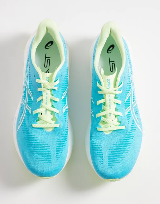 Asics Sonicblast 2 Laufsneaker in Aquablau und Gelb, 3 von 5
