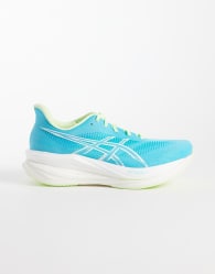Asics Sonicblast 2 running trainers in aqua blue and yellow