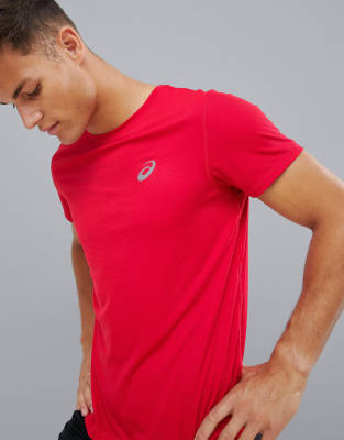 asics t shirt rouge