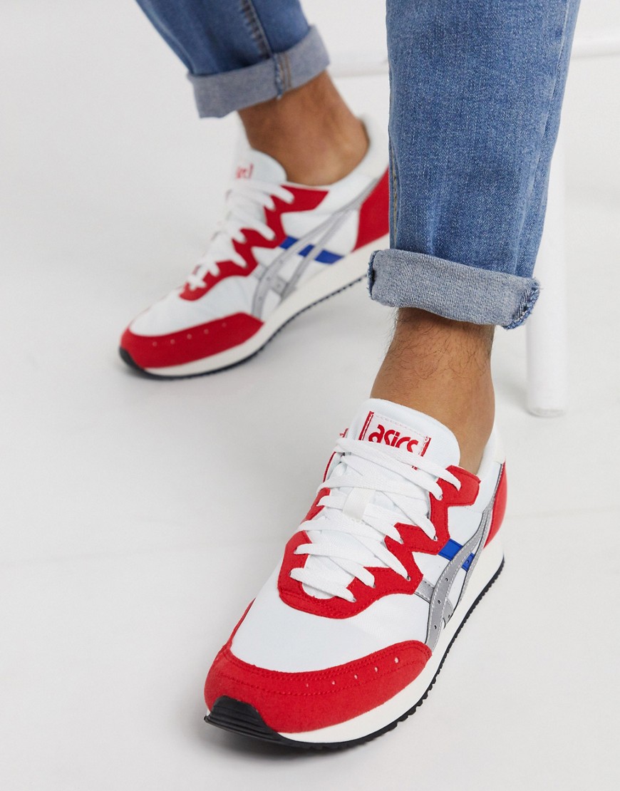 Asics - Tarther - Sneakers in wit en rood