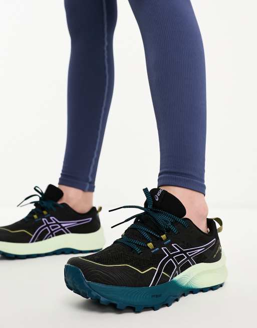 Asics - Trabuco 11 - Trail Running - Sneakers met contrasterende zool in zwart