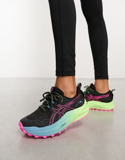 Asics – Trabuco Max 2 – Lauf-Sneaker in Schwarz mit bunter Sohle, 4 von 4