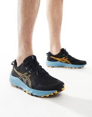 Asics Trabuco Terra 2 running trail trainers in black and blue - ASOS Price Checker