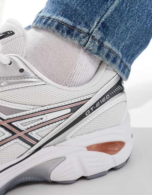 Asics Unisex – Gt-2160 – Biało-srebrno-różowe buty sportowe, 4 z 4