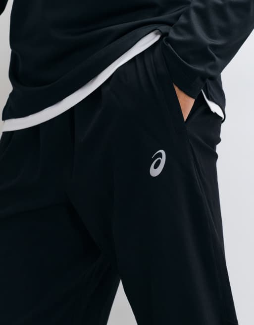 Asics woven running pants in black, 2 of 5