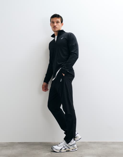 Asics woven running trousers in black, 3 of 5